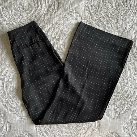 Diane Von Furstenberg - Wide Leg Silk-Blend Trousers - Navier Dot - Picture 10 of 13